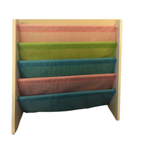 Humble Crew Kids 5 shelf Book Rack Storage Bookshelf, White/Pastel (Pastel Colle